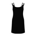 thumbnail image 5 of Tsesme Women’s Oversize Nightgowns Double Spaghetti Strap Comfy Nightdress Loose Sleeveless Dress Sleepwear, 5 of 9