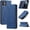Blue, variant on Wallet Case for iPhone SE 2022 5G/iPhone 7/iPhone 8/iPhone SE 2020, Premium PU Leather Case Vintage Wallet Flip Cover Card Slots Magnetic Closure Kickstand Folio for iPhone SE3/SE2 - Red