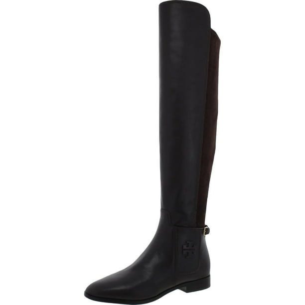 Tory Burch Womens Wyatt Leather Tall Over-The-Knee Boots 