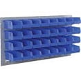 thumbnail image 4 of Global Industrial Wall Bin Rack Panel with (32) Blue Bins, 36x7x19, 4 of 7