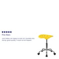 thumbnail image 6 of Flash Furniture Vibrant Yellow Tractor Seat and Chrome Stool, 6 of 12