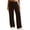 Brown, variant on Womens Sweatpants Straight Leg Elastic Waist Trousers with Pockets Casual Loose Solid Color Basic Pants