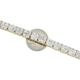 thumbnail image 5 of 10K Yellow Gold Diamond 8mm Circle 4 Prong Cluster Statement Bracelet 10.17 CT., 5 of 7