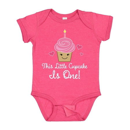 

Inktastic 1st Birthday Cupcake Girls Cute Gift Baby Girl Bodysuit