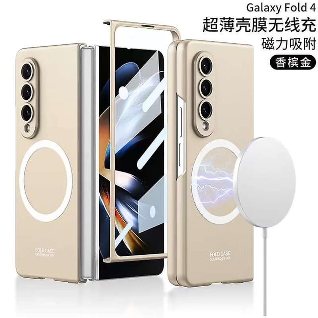 Case Compatible Samsung Galaxy Z Fold 4 For Magsafe Wireless Charging With Screen Protector Shockproof