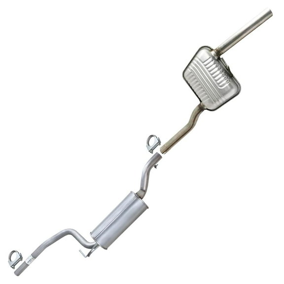 Resonator pipe muffler kit fits 2005-2007 ford focus 2.0l sedan federal emission