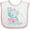 White and Pink, variant on Inktastic Always be Yourself, Unless you can be a Mermaid Boys or Girls Baby Bib