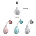 thumbnail image 3 of serony 1/2/3/5 Holder Wall Mounted 360 Degree Adjustable Handheld Bracket Punch Free Removable Household Rack Pink 1 Pc, 3 of 6