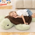 thumbnail image 6 of Muiteiur Large Turtle Plush Toy 43.3" Soft Turtle Stuffed Animal Giant Body Pillow, 6 of 8