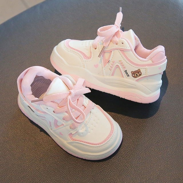 Zapatillas de deporte para niños, primavera y otoño, zapatillas de deporte suaves y transpirables para niños, zapatos casuales populares y versátiles para niñas en el jardín de infantes
