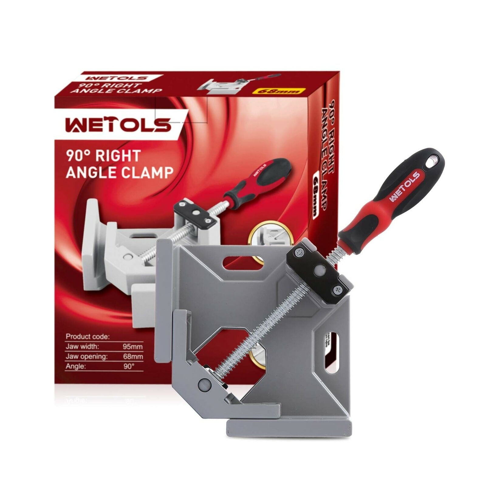 WETOLS Angle Clamp 90 Degree Right Angle Clamp Single Handle Corner