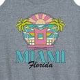 thumbnail image 3 of Instant Message - Miami Florida  - Women's Racerback Tank Top, 3 of 6