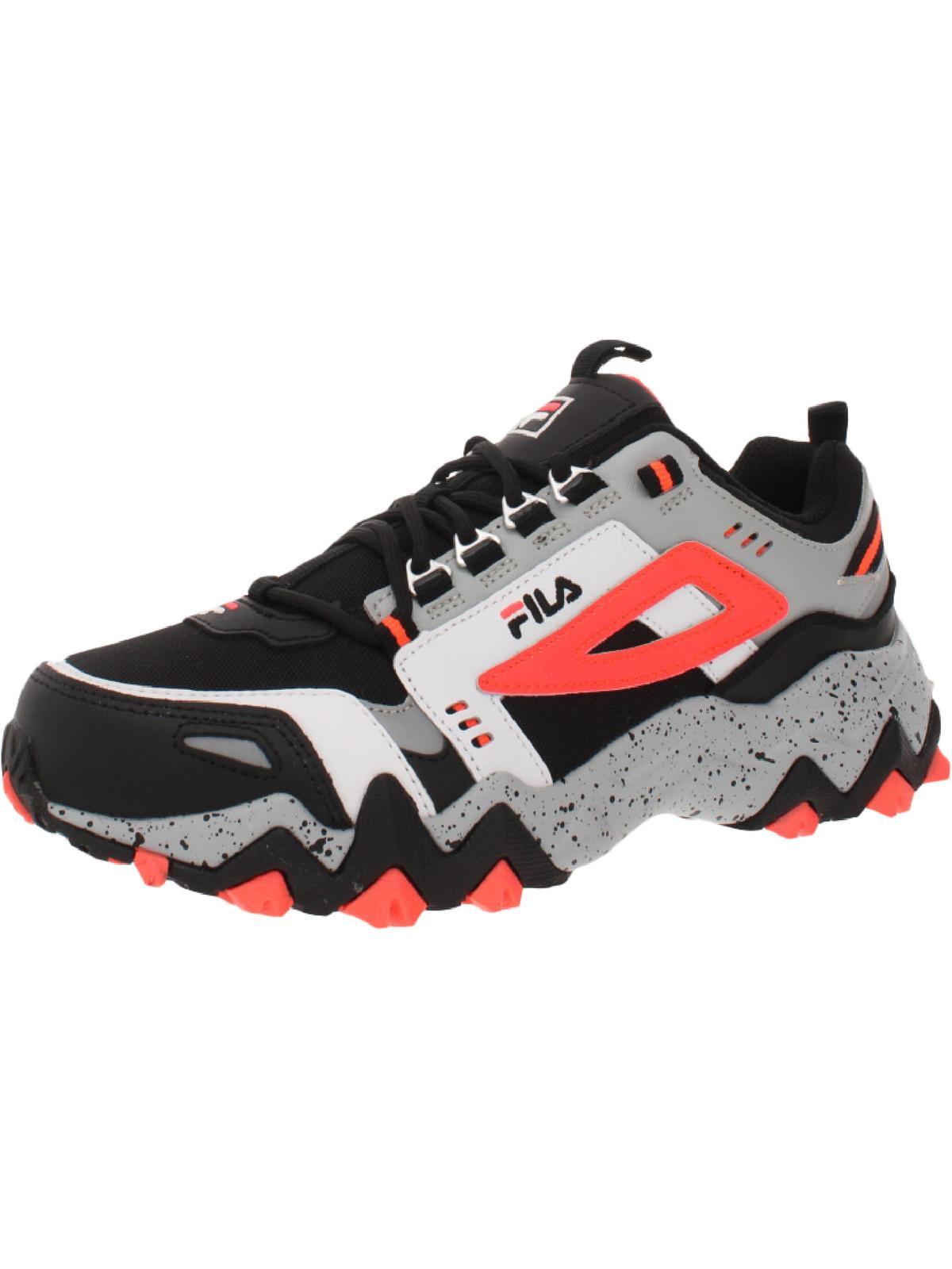 Fila Mens Oakmont TR Leather Workout Running Shoes B/W 8 Medium (D