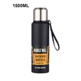 thumbnail image 1 of Cateissary Botella de agua termo de gran capacidad para té taza térmica portátil taza de acero inoxidable deporte ciclismo termo aislado Utensilios de cocina Azul 1500 ml, 1 of 6