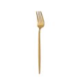 thumbnail image 1 of Juego de vajilla de acero inoxidable 304, cuchillo, tenedor y cuchara, cuatro piezas, cuchara chapada en oro, juego de carne negro y dorado, 1 of 3