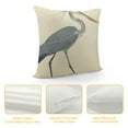 thumbnail image 4 of COMIO Square Pillow Covers Decorative Couch Pillows Cushion Cover for Bed Watercolor Blue Heron Pillowcase, 4 of 5