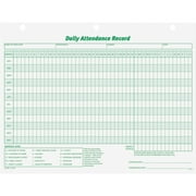 TOPS, TOP3284, Daily Employee Attendance Record Form, White