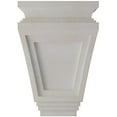 thumbnail image 2 of Ekena Millwork 3 7/8"W x 4 1/2"D x 14"H Arts and Crafts Wood Vintage Decor Corbel, Chalk Dust White, 2 of 6