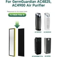 thumbnail image 3 of Fil fresh 2 Pack FLT4825 Filter B Replacement for Germguardian AC4825, AC4300, AC4800, AC4850PT Air Purifier, with 2 HEPA and 4 Carbon Filters, Replace FLT4825, FLT4850PT, 3 of 8
