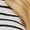 Beige-1, variant on Womens Ruffle Striped Shirt Half Button Down T-shirt Short Puff Sleeve Stand Collar Casual Loose Summer Work Top