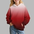 thumbnail image 2 of MKOSPLRT Oversized Hoodies for Kids Girls Boys 3-14Y Ear Hooded Gradient Sweatshirts Long Sleeve Casual Loose Pullover with Pocket, 2 of 7