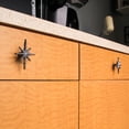 thumbnail image 5 of Zeckos Silver Cast Iron Starburst Drawer Pulls Cabinet Knobs Set of 6, 5 of 12