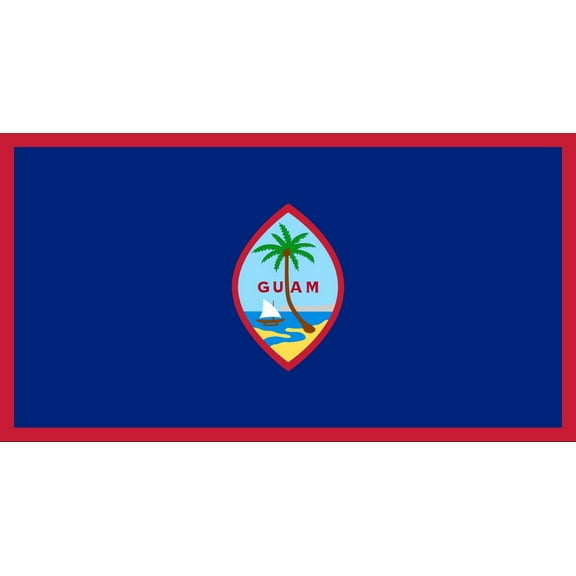 Guam Flag Decal Sticker - 6 inches wide