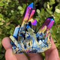 thumbnail image 4 of Natural quartz crystal titanium-coated rainbow stone - 150g, 4 of 6