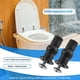 thumbnail image 5 of Toilet Seat TOP FIX Seat Hinge Hole Fixings Well Nut Screw Rubber Back to Wall Pair, 5 of 5