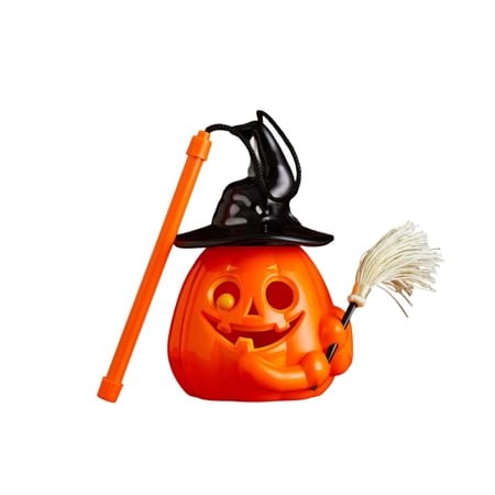 Halloween Portable Pumpkin Lantern with Handle for Bar KTV Nightclub Decor Luminous Pumpkin Lamp for Halloween Party