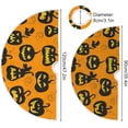thumbnail image 3 of FMSHPON Halloween Pumpkin Orange Yellow Xmas Christmas Tree Skirt Stand Mat for Holiday Party Decoration Indoor Outdoor 36 inches, 3 of 6
