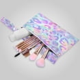 thumbnail image 2 of 2 Pack Wet Dry Bags,Pastel Hologram Leopard Print Waterproof Reusable Dual Zipper Bags for Swimwear, Gym Clothes, Toiletries, Baby Diapers, 2 of 8