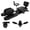 Black, variant on Muweixin Split Leg Stretcher Machine, PU Leather Padded Leg Flexibility Trainer with Quiet Wheels, Heavy Duty Steel Leg Stretch Equipment for Ballet, Martial Arts, Home Gym