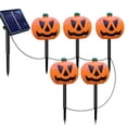 thumbnail image 2 of Qwtwty 5 Pack Halloween Stake String Lights, Solar Pathway Stake Lights for Walkways, Gardens, Lawns, Driveways and Landscape Lighting, 2 of 7