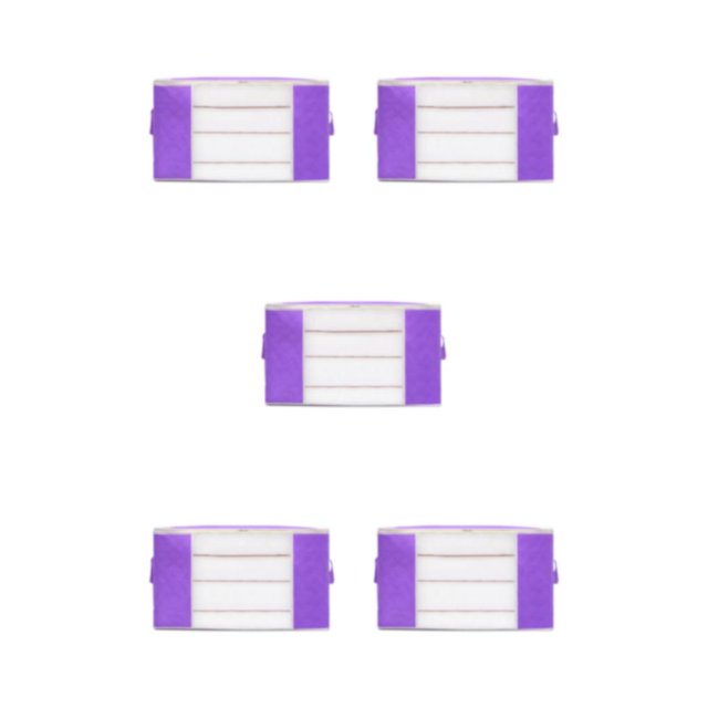 Maytalsory Ranger Efficacement et Vêtements avec Sac de Rangement Robuste et Durable Violet L 5Set