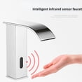 thumbnail image 2 of Grifo de latón dorado con Sensor infrarrojo para baño, grifo de lavabo, cascada, sin contacto, Sensor inteligente, mezclador automático de fregadero de cocina, 2 of 5