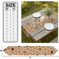 thumbnail image 3 of Orange Fall Table Runner Linen Burlap Table Runner 48 Inches Long Autumn Pumpkins Botanical Thanksgiving Dresser Scarves for Kitchen Island Coffee Dining Room Party Wedding Holiday Decoration 13"x48", 3 of 8