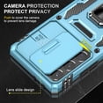 thumbnail image 4 of Case for Galaxy S21 Ultra, Slide Lens Protective Case Shockproof Impact Resistant with Kickstand Cover Case for Samsung Galaxy S21 Ultra 4G/5G 6.8 inch Blue, 4 of 12
