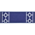 thumbnail image 1 of Custom Size Cut to Size Stair Treads Chain Border Navy Blue Customize Slip Resistant Latex Backing Low Profile Stair Tread Set Of 13 (Navy Blue 8.5in x 31 in), 1 of 7