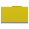 thumbnail image 4 of 25 Pt. Pressboard Classification Folders, 2/5 Cut ROC Top Tab, Legal Size, 2 Dividers, Yellow (Box of 10), 4 of 8