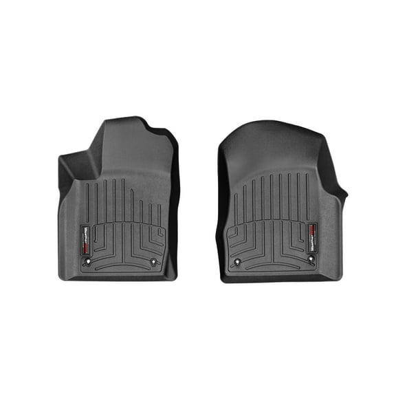 WeatherTech Custom Fit FloorLiners compatible with Durango, Grand Cherokee - 1st Row (Driver & Passenger), Black