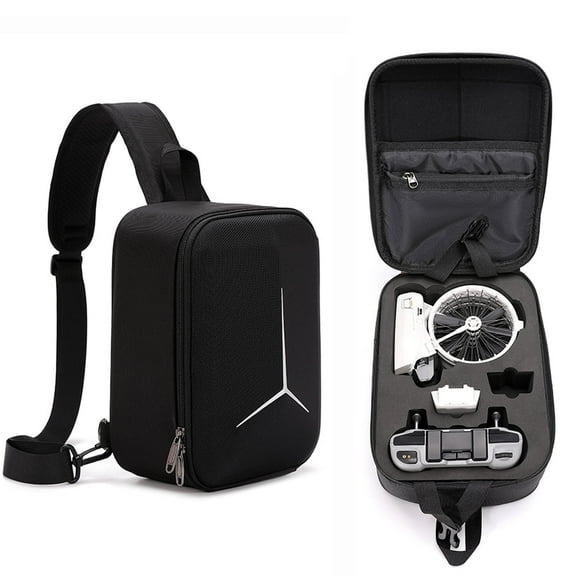 Carrying Case for DJI Flip Drone Portable Backpack Travel Storage Chest Bag Shoulder Case EVA Hard Protective Cover Organizer for Flip Drone RC-N3 Remote Batteries Accessories