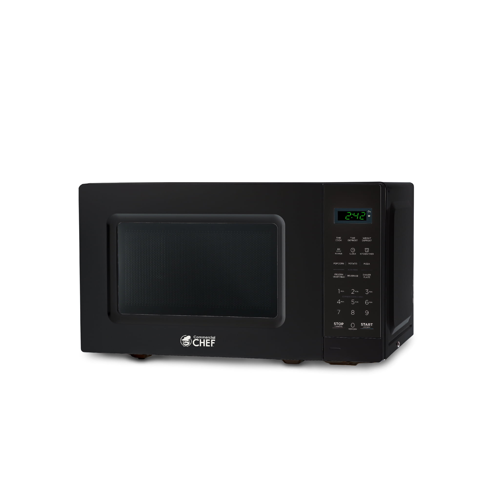 COMMERCIAL CHEF 0.7 cu. ft. Countertop Microwave Oven, Black