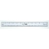 School Smart Flexible Plastic Ruler, Inches and Metric, 12 Inch Size, Clear