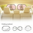 thumbnail image 5 of Yuyamidu Sloth Car Window Shades for Baby Strawberry Car Window Sun Shade 2 PCS Cling Car Sun Shade for Windows Pink Car Shades for Side Windows Baby, Sunshades for Car Auto SUV, 5 of 7