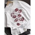 thumbnail image 5 of Camiseta estampada de algodón para mujer, ropa de calle de gran tamaño, manga corta, holgada, informal, Verano, 5 of 5