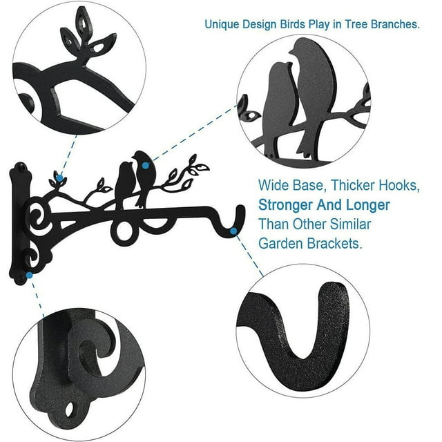 2X Basket Hook Pot Hanger Tray Hooks Home Supplies Professional Expansion Pipe Handy Installation Compact Size Space Saving Multipurpose Home Supplies