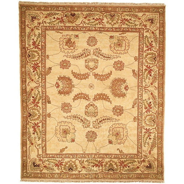 safavieh oushak legacy traditional handknotted ivory wool rug (8' x 10