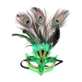 thumbnail image 3 of Peacock Feather Halloween Prom Stage Show Fancy Dress Facial Cover Plating, 3 of 10