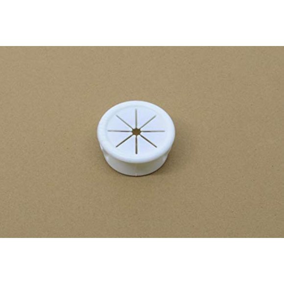 Pkg of 6 - White Nylon Expandable Grommet Plug - Inside Diam 1/2" Max, Outside Diam 55/64", Fits Hole Size 3/4", Panel Thickness 1/32"-1/8"